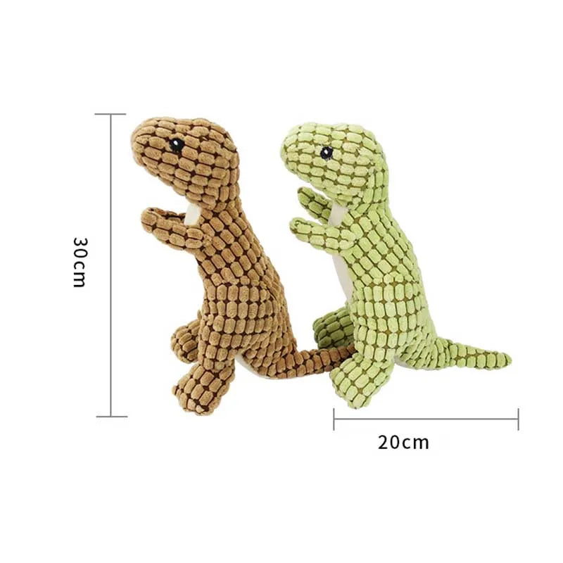 Dinosaur Squeaky Chew Toy for Dogs & Cats
