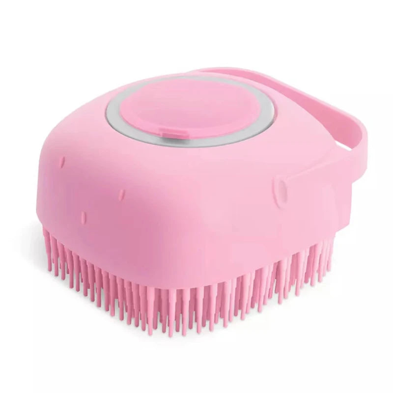 2-in-1 Pet Bath Brush - Soft Silicone Massage & Grooming Comb for Dogs & Cats