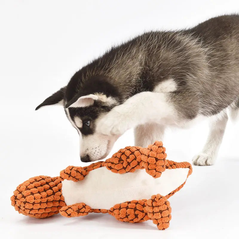 Dinosaur Squeaky Chew Toy for Dogs & Cats