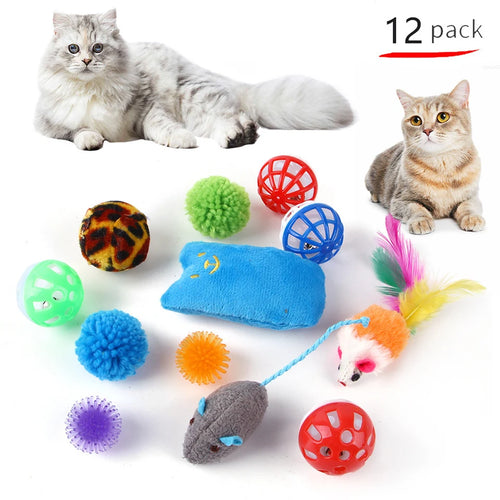 Cat Toy Variety Set - 20-Piece Interactive Play Kit