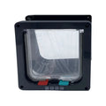 4-Way Locking Cat Door - Weatherproof ABS Flap with Security Lock (Also Suitable for Small Dogs)