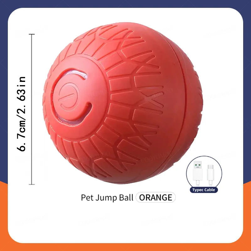 Smart Interactive Dog Ball - USB Rechargeable Automatic Rolling Toy