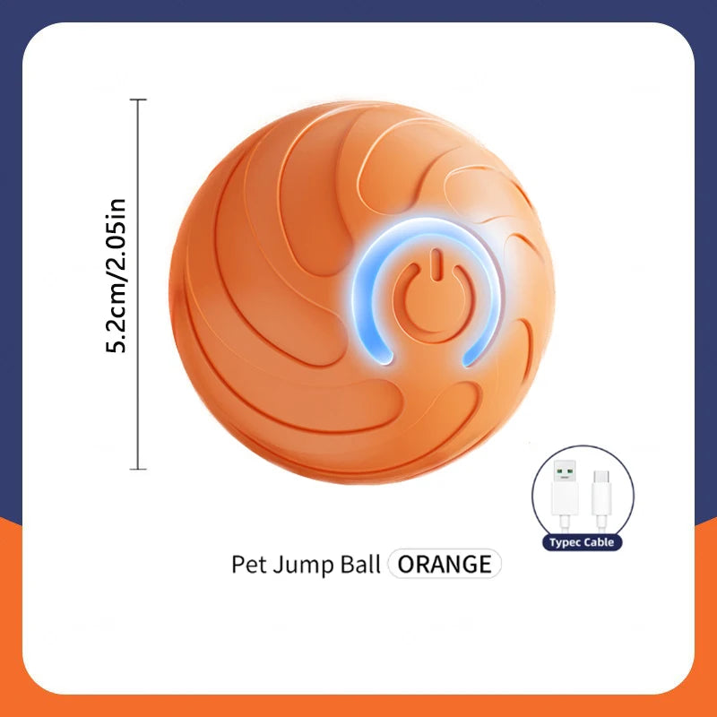Smart Interactive Dog Ball - USB Rechargeable Automatic Rolling Toy