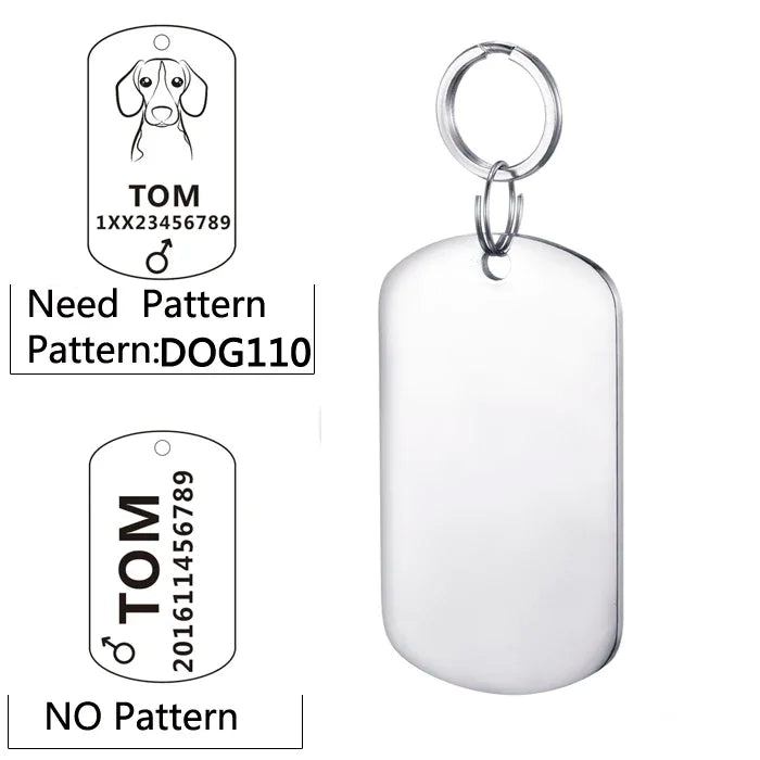 Personalized Dog ID Tag - Free Custom Engraving with Name & Phone Number