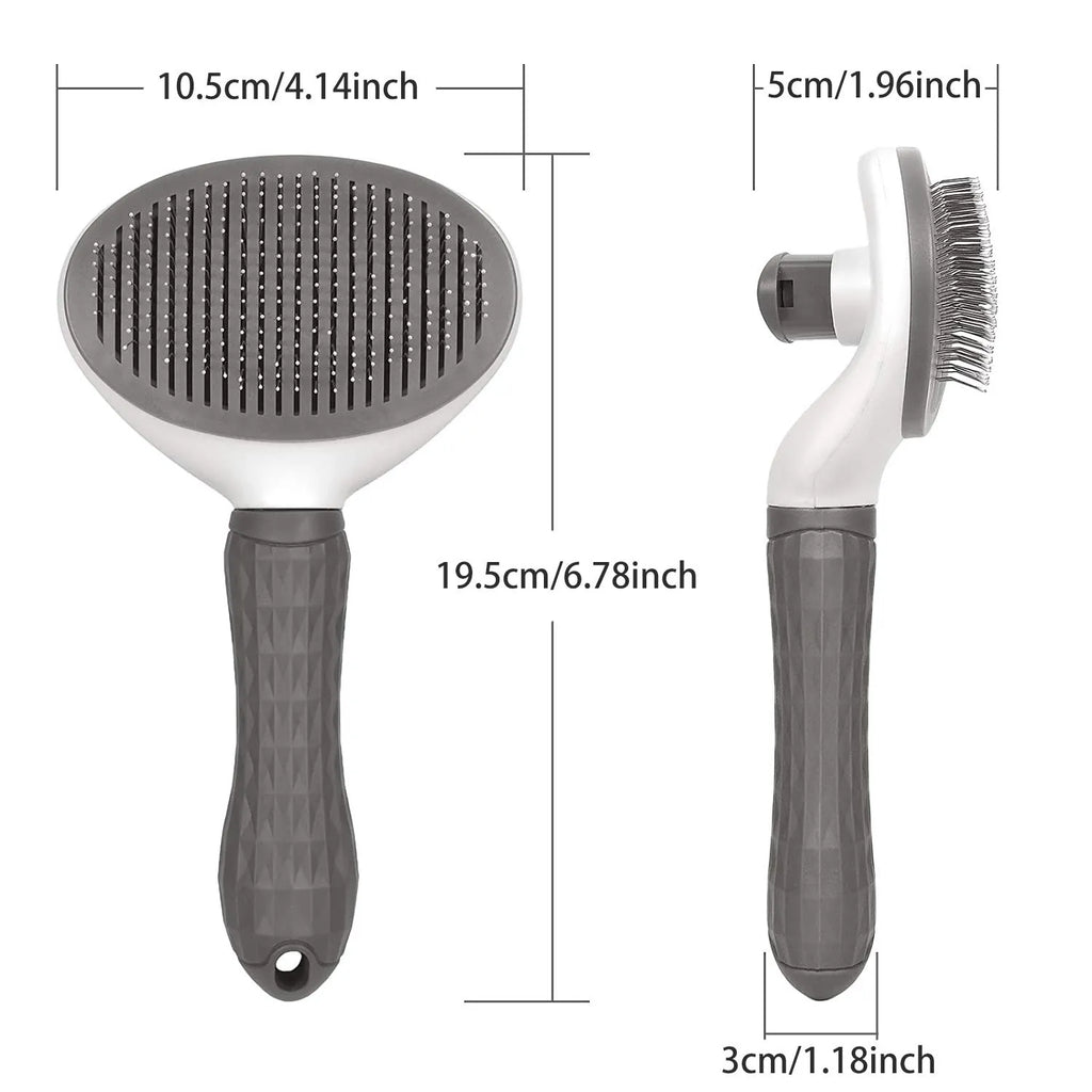 Self-Cleaning Dog Grooming Brush - Professional Dematting Comb for All Dog Breeds