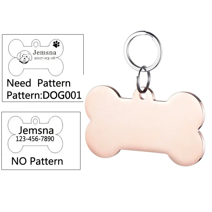 Personalized Dog ID Tag - Free Custom Engraving with Name & Phone Number