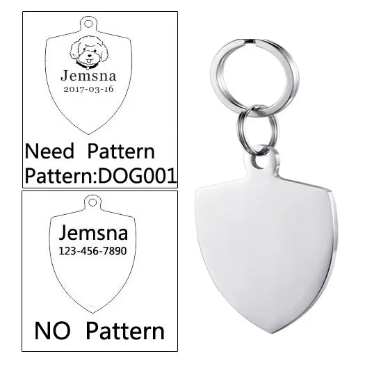 Personalized Dog ID Tag - Free Custom Engraving with Name & Phone Number
