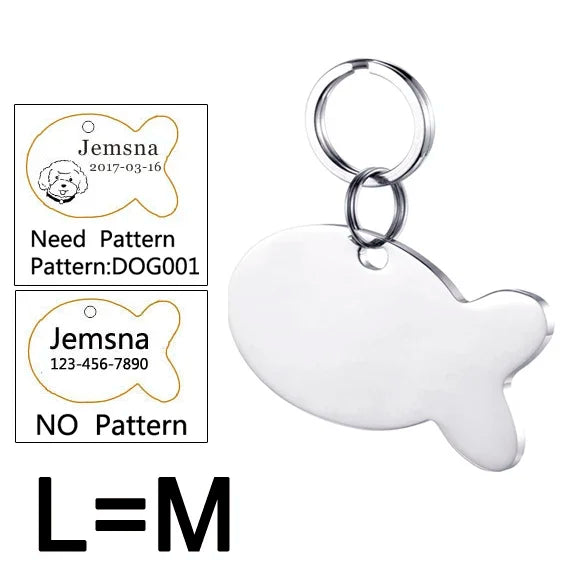 Personalized Dog ID Tag - Free Custom Engraving with Name & Phone Number