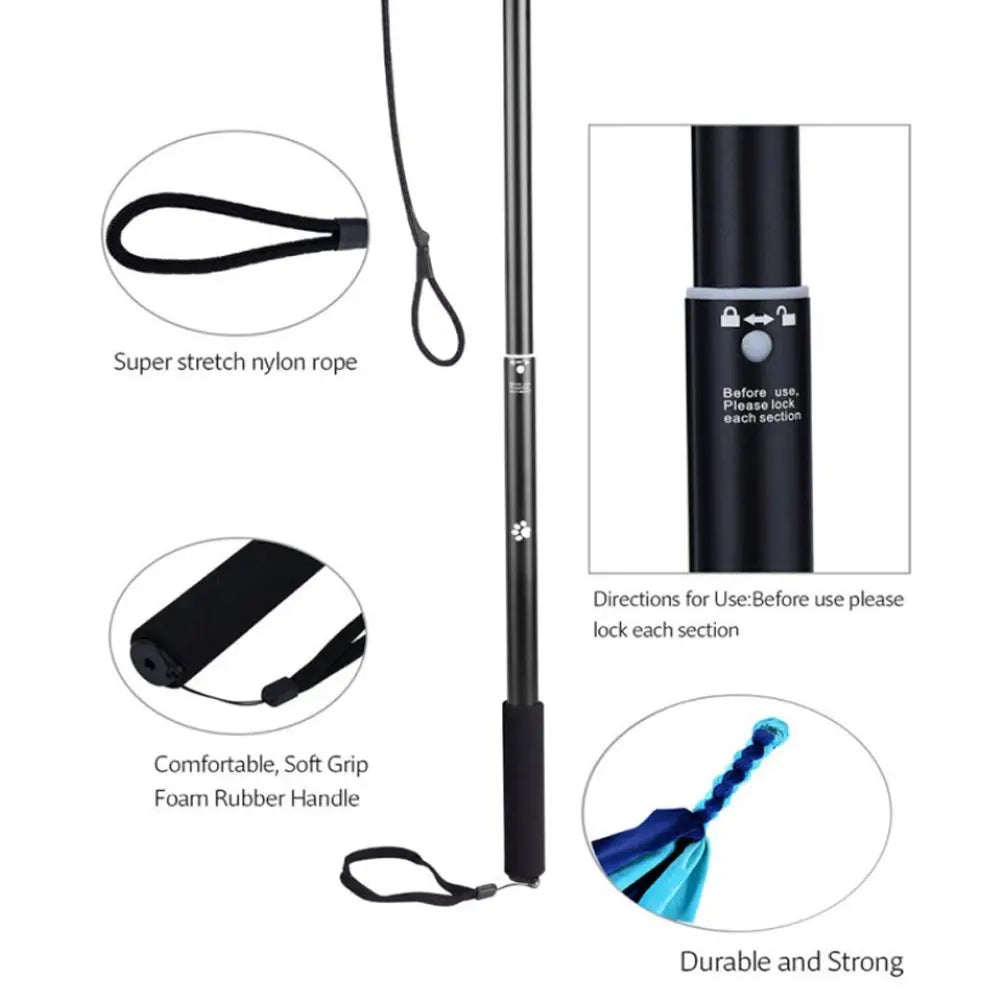 Dog Flirt Pole - Interactive Lure Stick Training & Exercise Toy with Rope