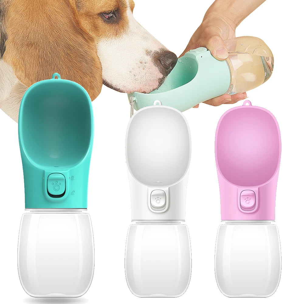 Portable Dog Water Bottle - 550ml Leak-Proof Travel Dispenser with Bowl for Small to Large Dogs