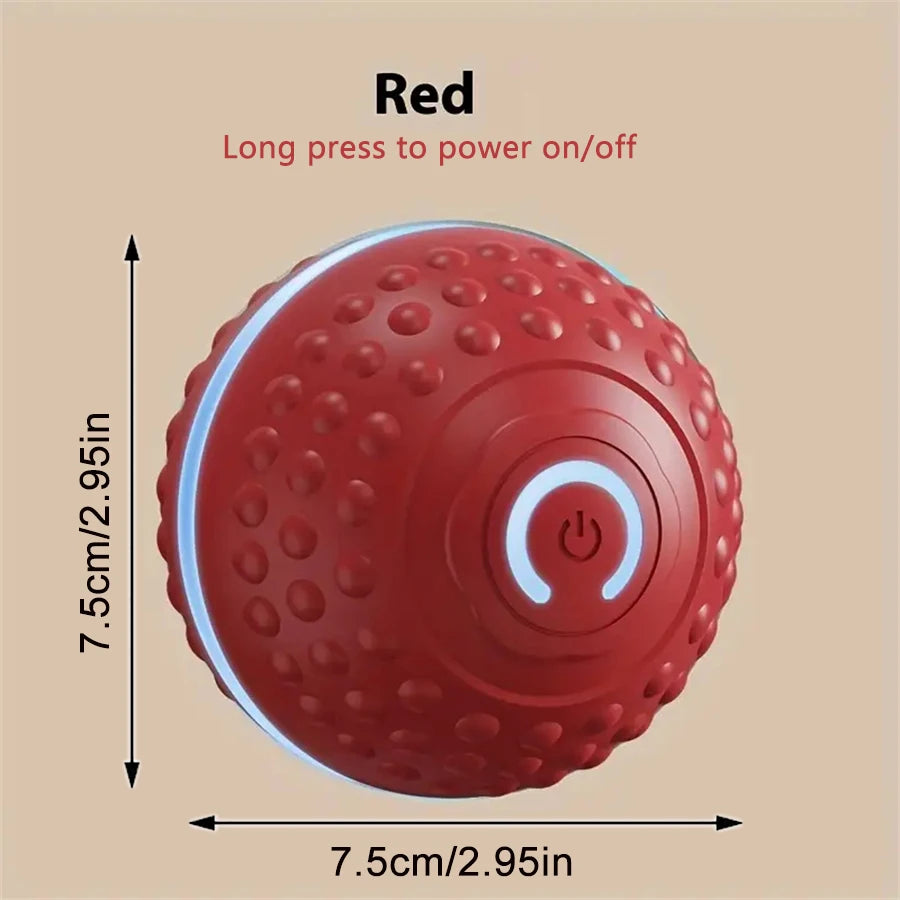 Smart Interactive Dog Ball - USB Rechargeable Automatic Rolling Toy