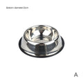 Large Capacity Stainless Steel Pet Bowl - Non-Slip Food & Water Dish for Dogs & Cats