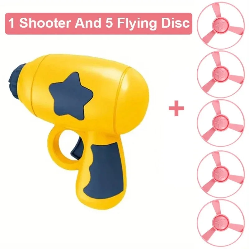 Interactive Cat Toy Launcher - Flying Disc Shooting Gun Training Toy for Kittens