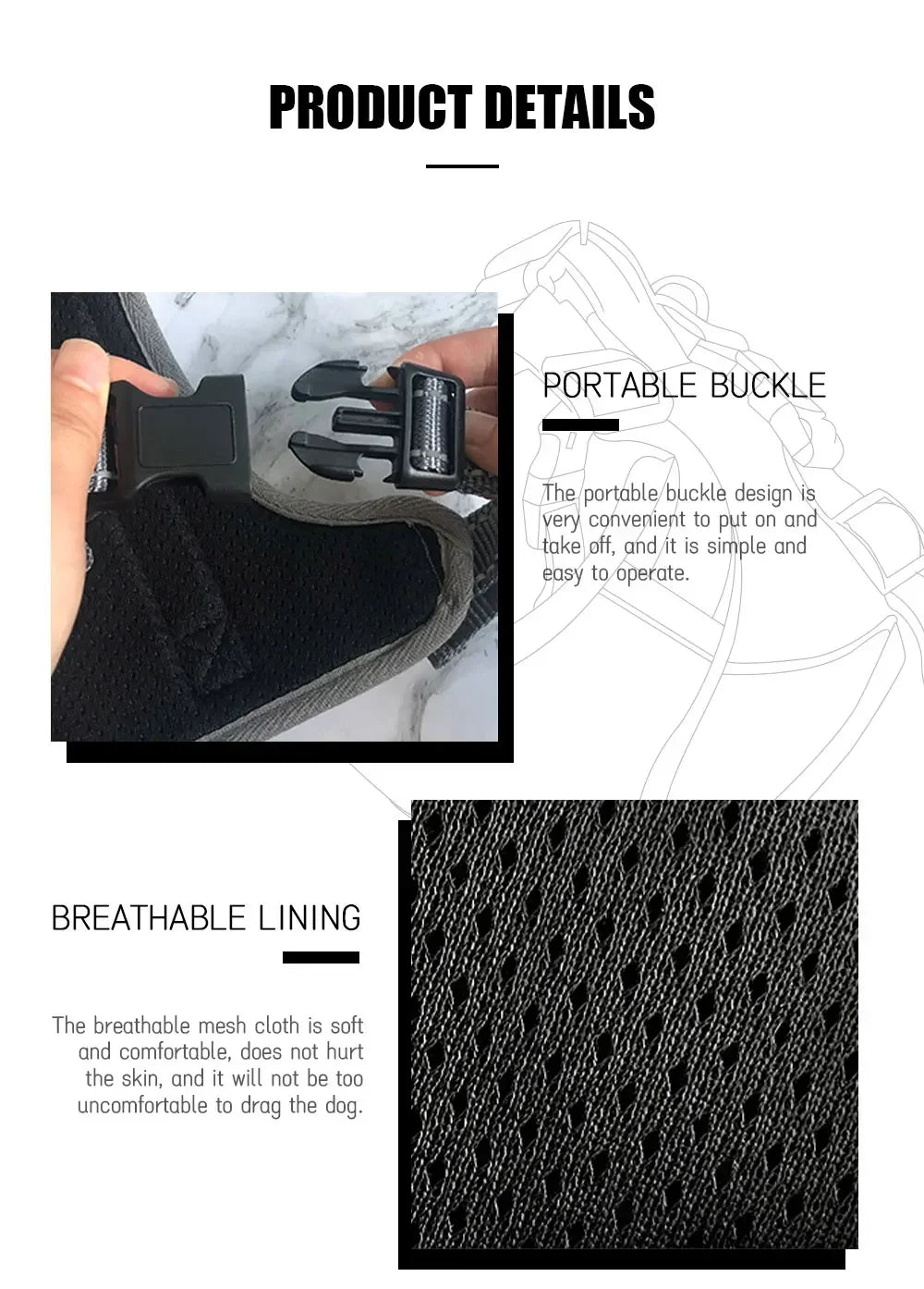 Complete 6-in-1 Dog Walking Set - Vest Harness, Collar, Leash, Bandana, Poop Bag Dispenser & Bags