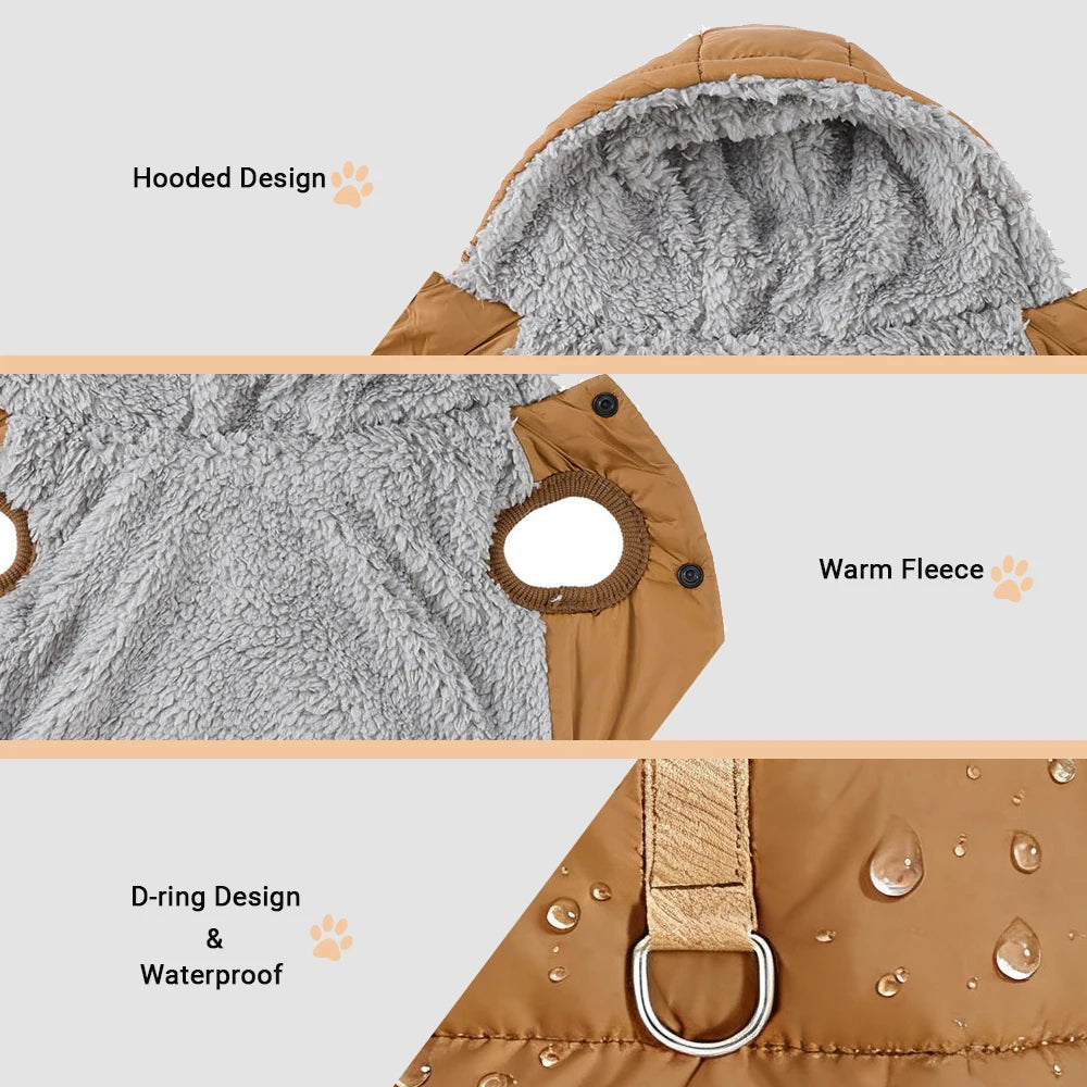 CozyPaws Winter Pet Hoodie