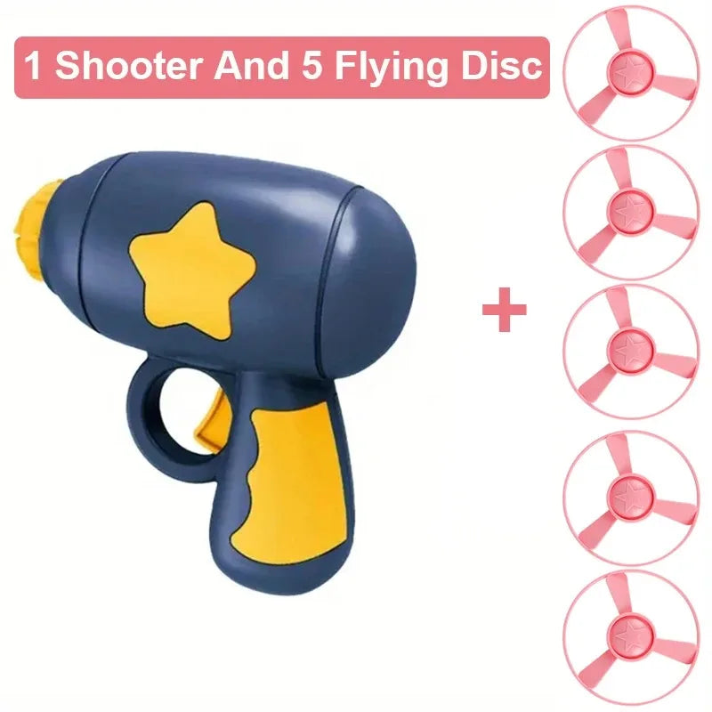Interactive Cat Toy Launcher - Flying Disc Shooting Gun Training Toy for Kittens