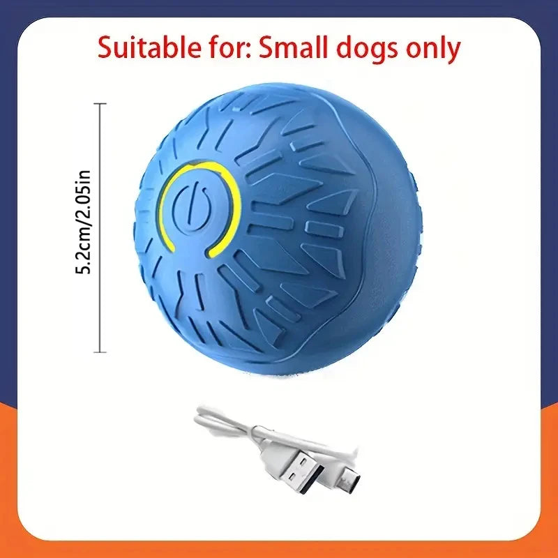 Smart Interactive Dog Ball - USB Rechargeable Automatic Rolling Toy
