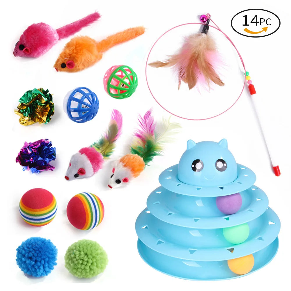 Cat Toy Variety Set - 20-Piece Interactive Play Kit
