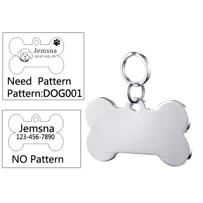 Personalized Dog ID Tag - Free Custom Engraving with Name & Phone Number