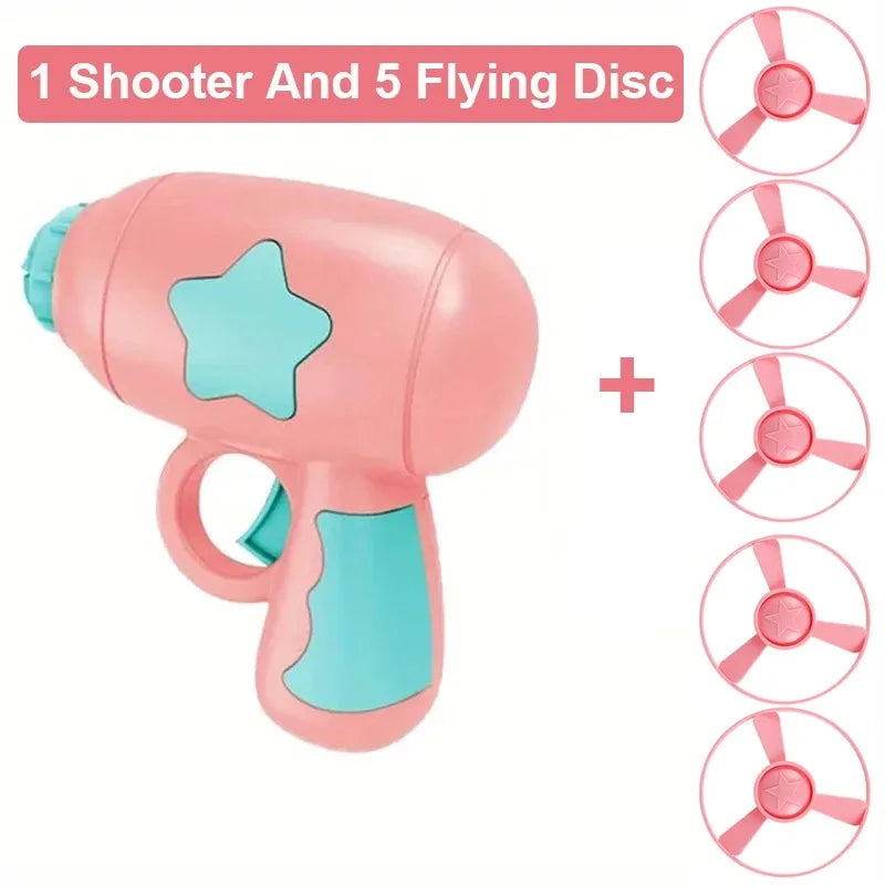 Interactive Cat Toy Launcher - Flying Disc Shooting Gun Training Toy for Kittens
