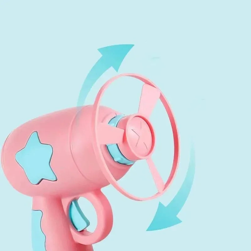 Interactive Cat Toy Launcher - Flying Disc Shooting Gun Training Toy for Kittens