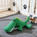 Chew-Resistant Plush Crocodile Toy - Interactive Squeaky Toy for Dogs & Cats