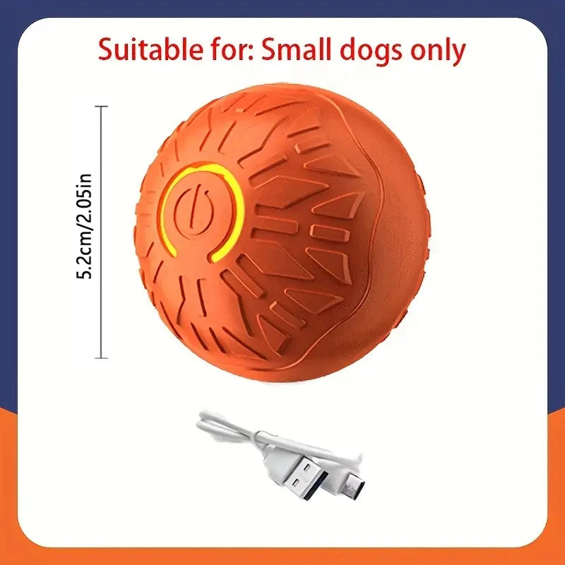 Smart Interactive Dog Ball - USB Rechargeable Automatic Rolling Toy