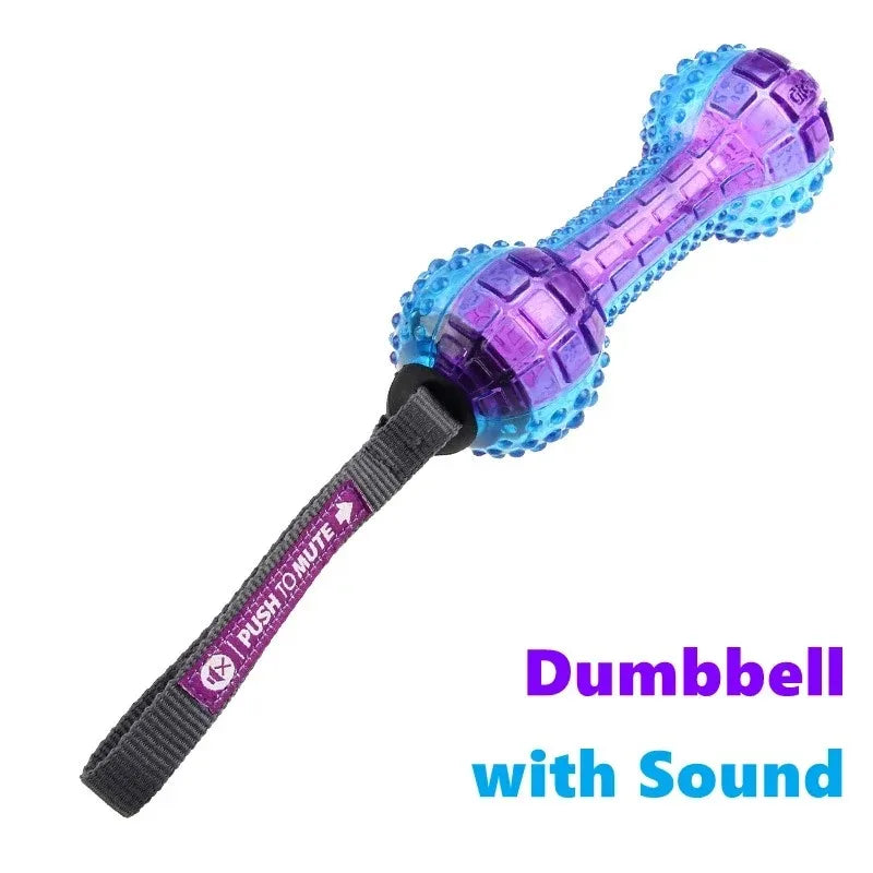 Gigwi Interactive Squeaky Dog Ball - 2.5" Bouncy G-Ball for Small & Medium Dogs