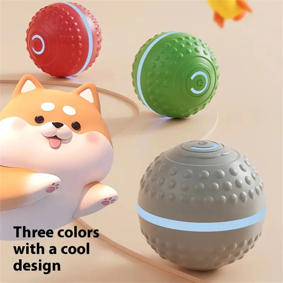 Smart Interactive Dog Ball - USB Rechargeable Automatic Rolling Toy