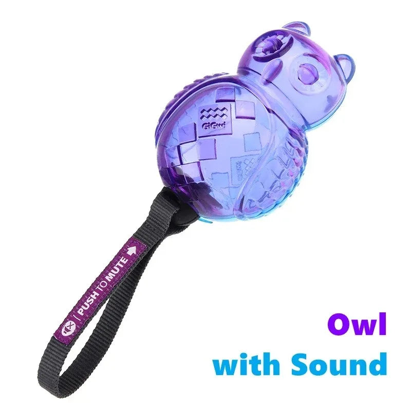 Gigwi Interactive Squeaky Dog Ball - 2.5" Bouncy G-Ball for Small & Medium Dogs