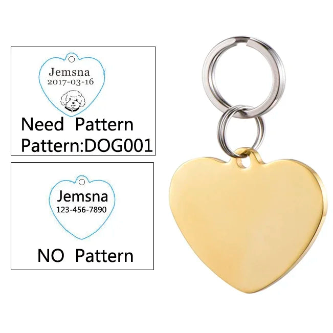 Personalized Dog ID Tag - Free Custom Engraving with Name & Phone Number