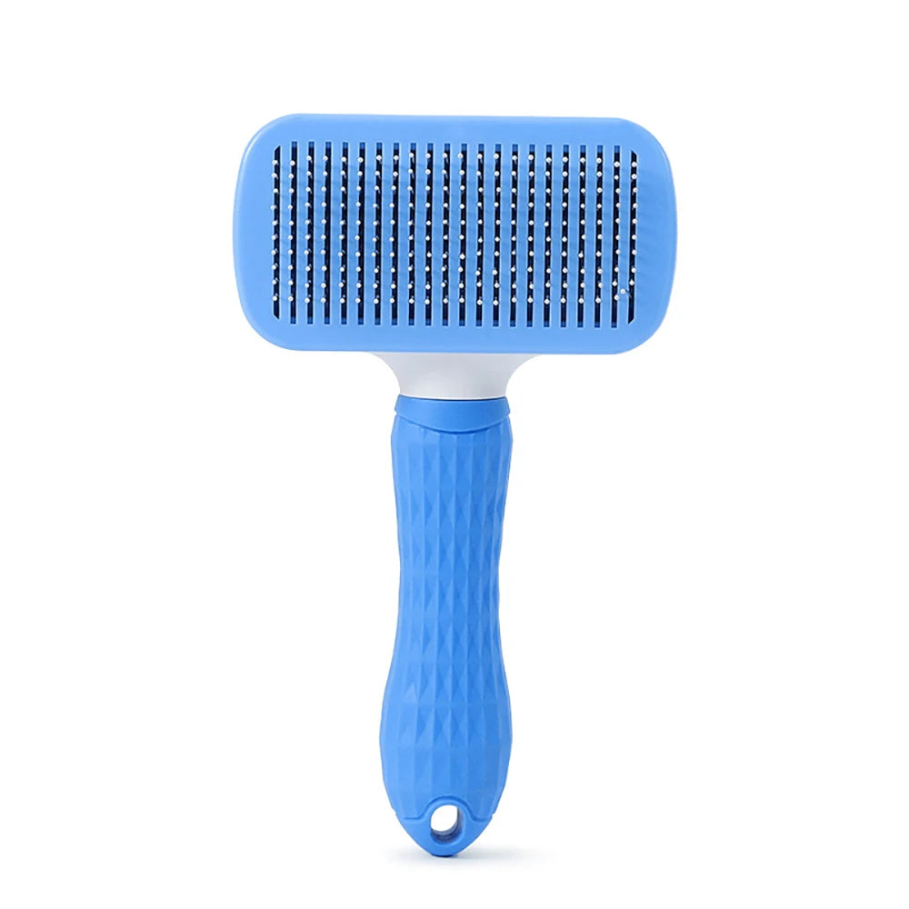 Self-Cleaning Dog Grooming Brush - Professional Dematting Comb for All Dog Breeds