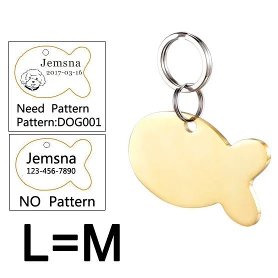 Personalized Dog ID Tag - Free Custom Engraving with Name & Phone Number