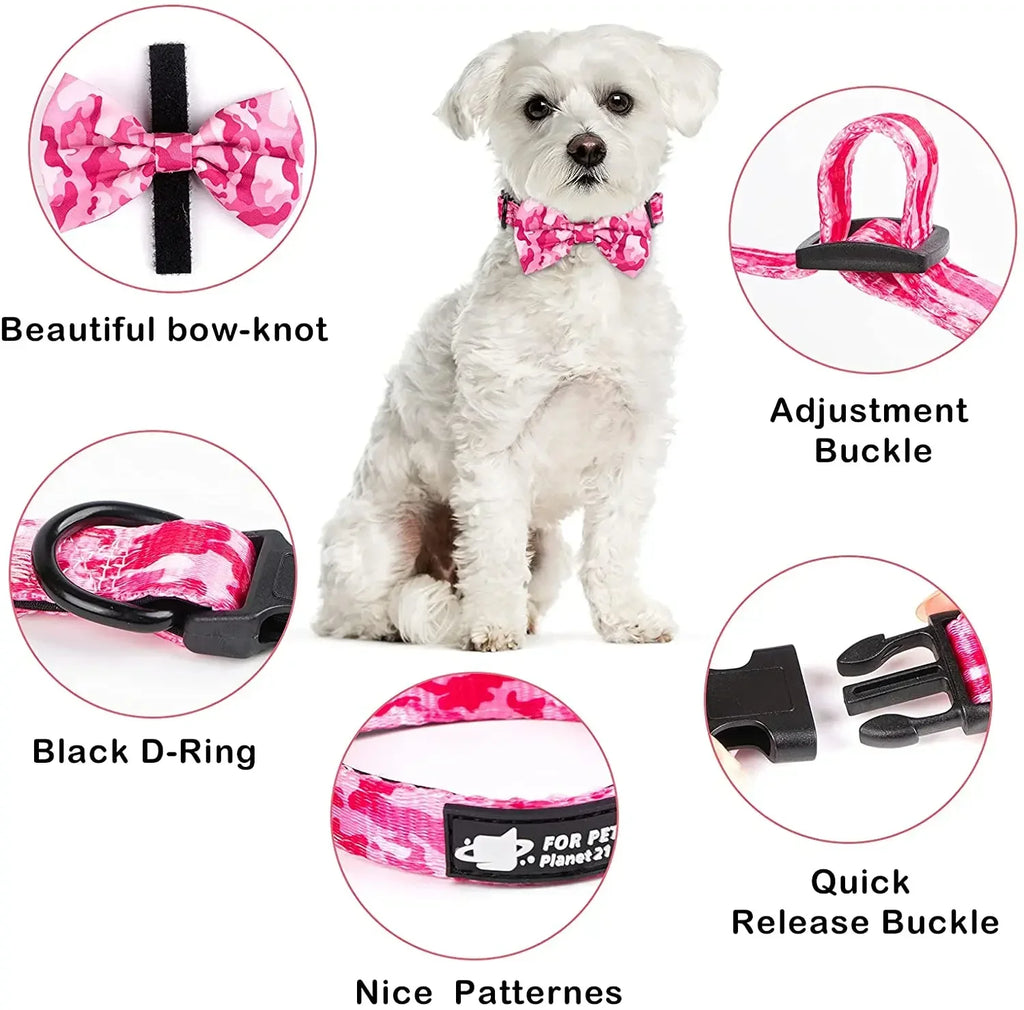 Complete 6-in-1 Dog Walking Set - Vest Harness, Collar, Leash, Bandana, Poop Bag Dispenser & Bags