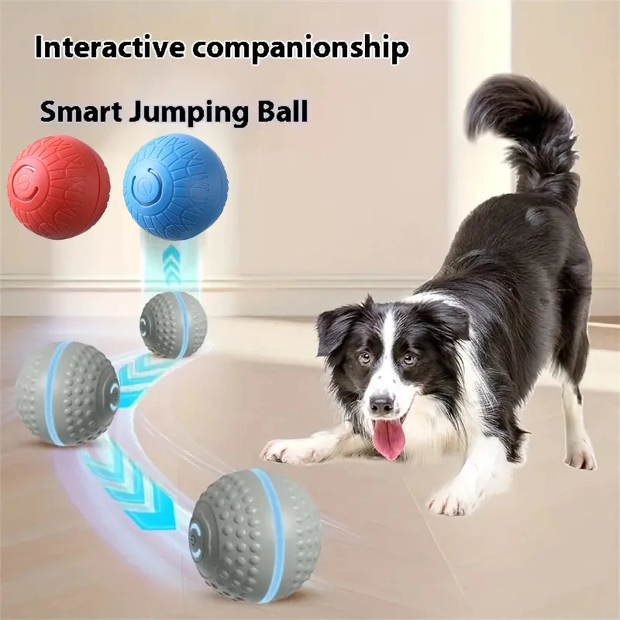 Smart Interactive Dog Ball - USB Rechargeable Automatic Rolling Toy