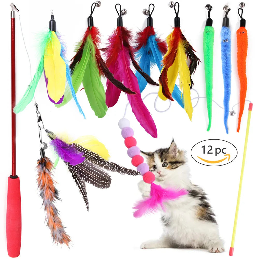 Cat Toy Variety Set - 20-Piece Interactive Play Kit