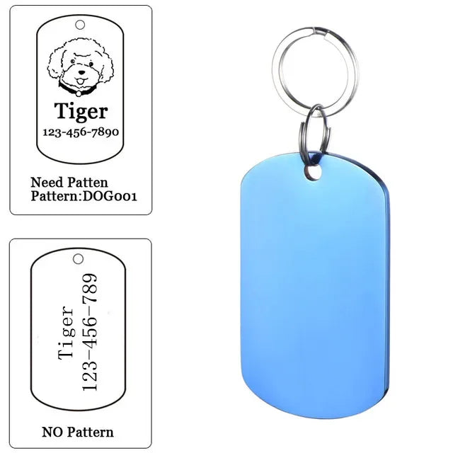 Personalized Dog ID Tag - Free Custom Engraving with Name & Phone Number