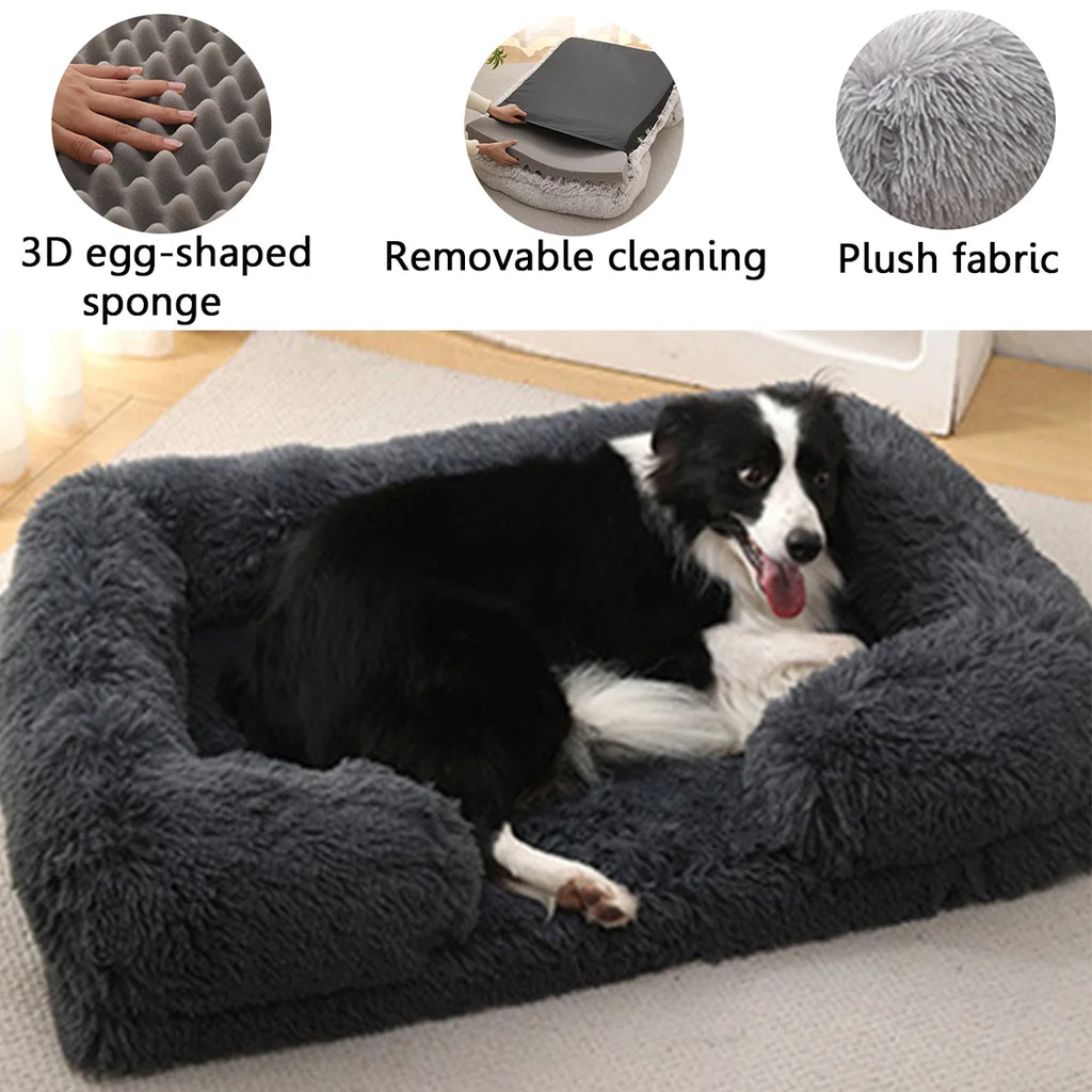 Orthopedic Dog Bed - Memory Foam with Bolster Support