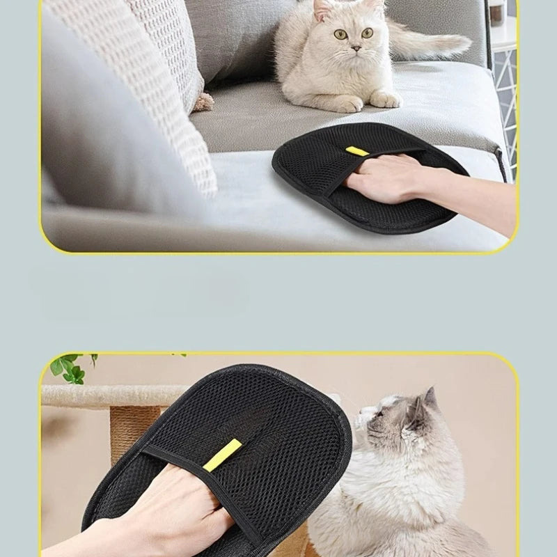 Pet Hair Remover Gloves - Reusable Washable Lint Roller for Dogs & Cats