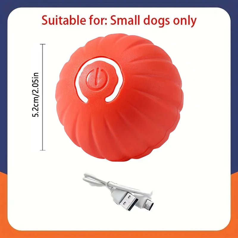 Smart Interactive Dog Ball - USB Rechargeable Automatic Rolling Toy