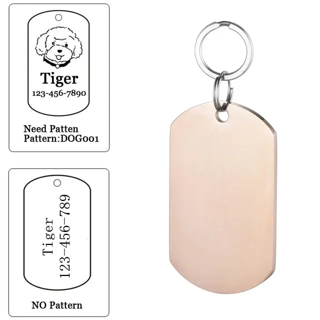 Personalized Dog ID Tag - Free Custom Engraving with Name & Phone Number