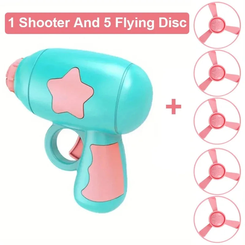 Interactive Cat Toy Launcher - Flying Disc Shooting Gun Training Toy for Kittens