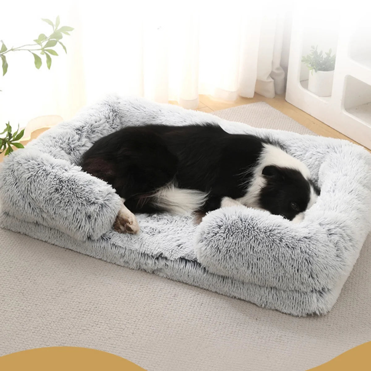 Orthopedic Dog Bed - Memory Foam with Bolster Support
