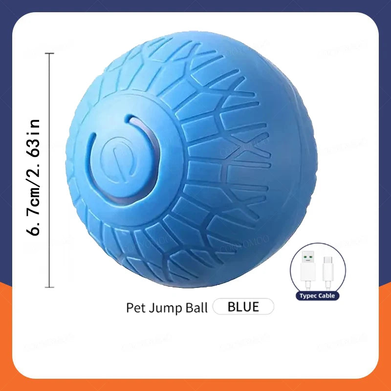 Smart Interactive Dog Ball - USB Rechargeable Automatic Rolling Toy