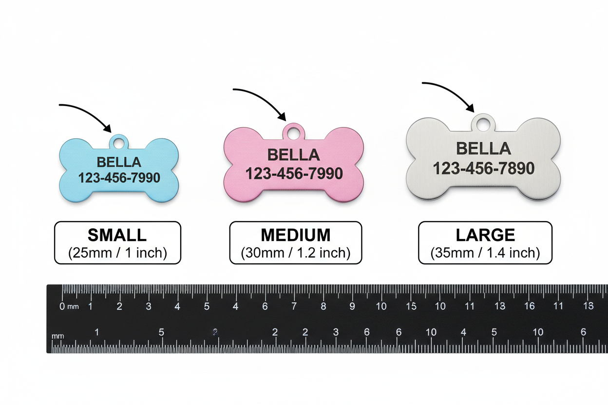 Comparaison des tailles de médailles avec dimensions