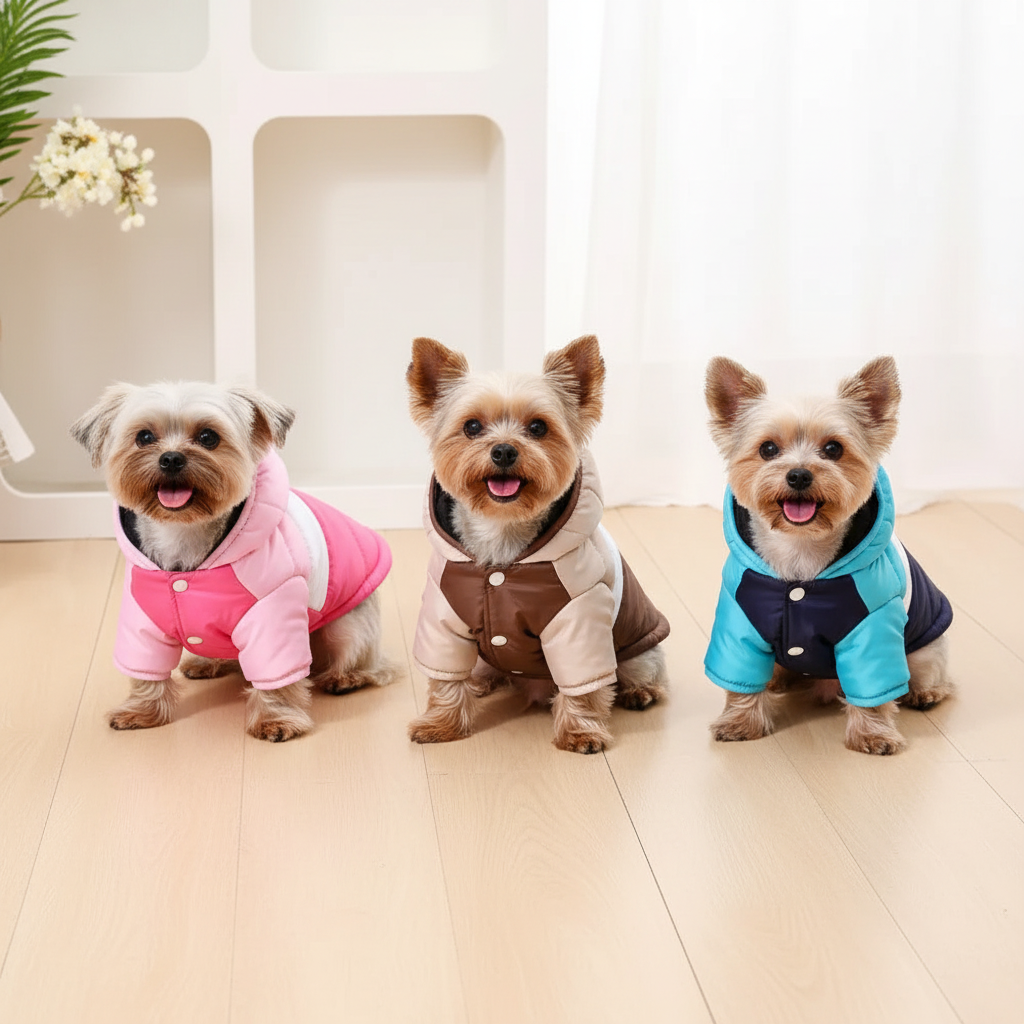 Manteaux-harnais - Rose, Bleu, Café